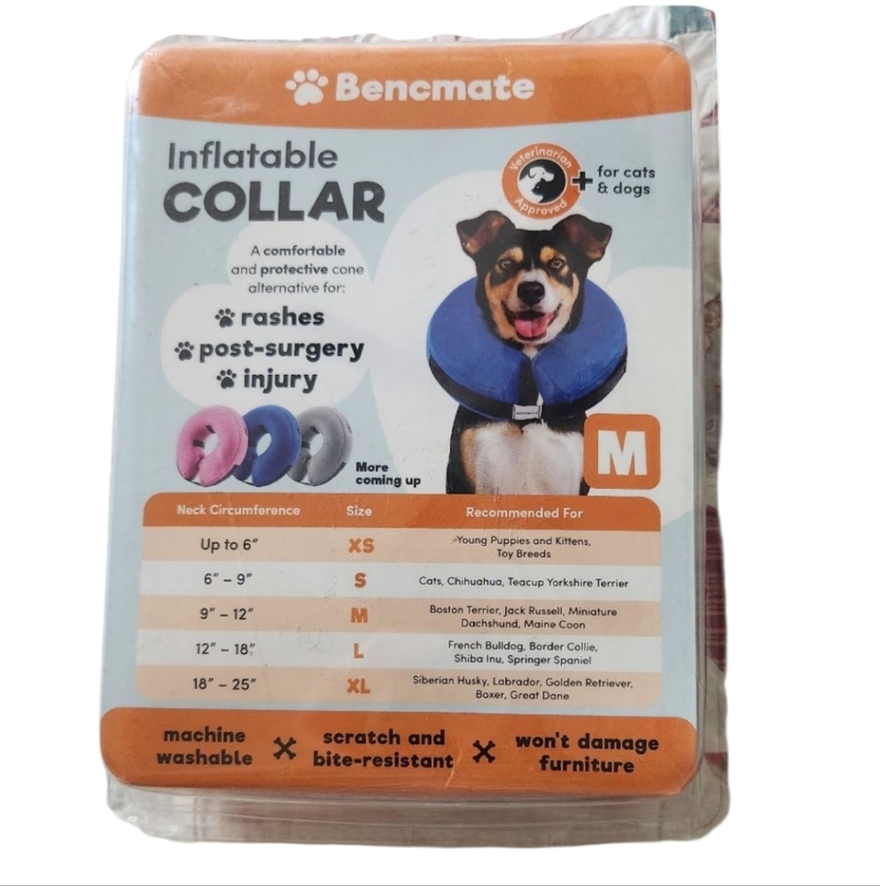 Bencmate Inflatable Collar for dogs and cats